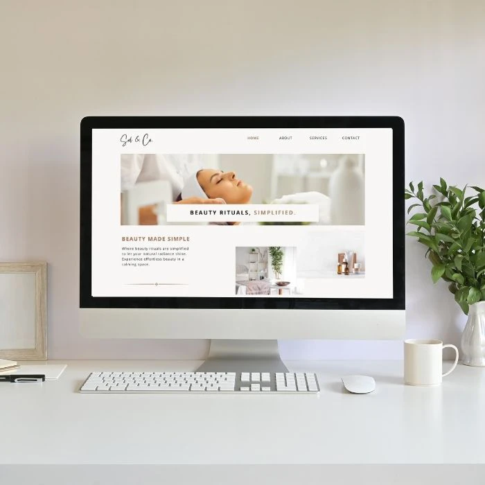 minimalist web design trends for beauty salons