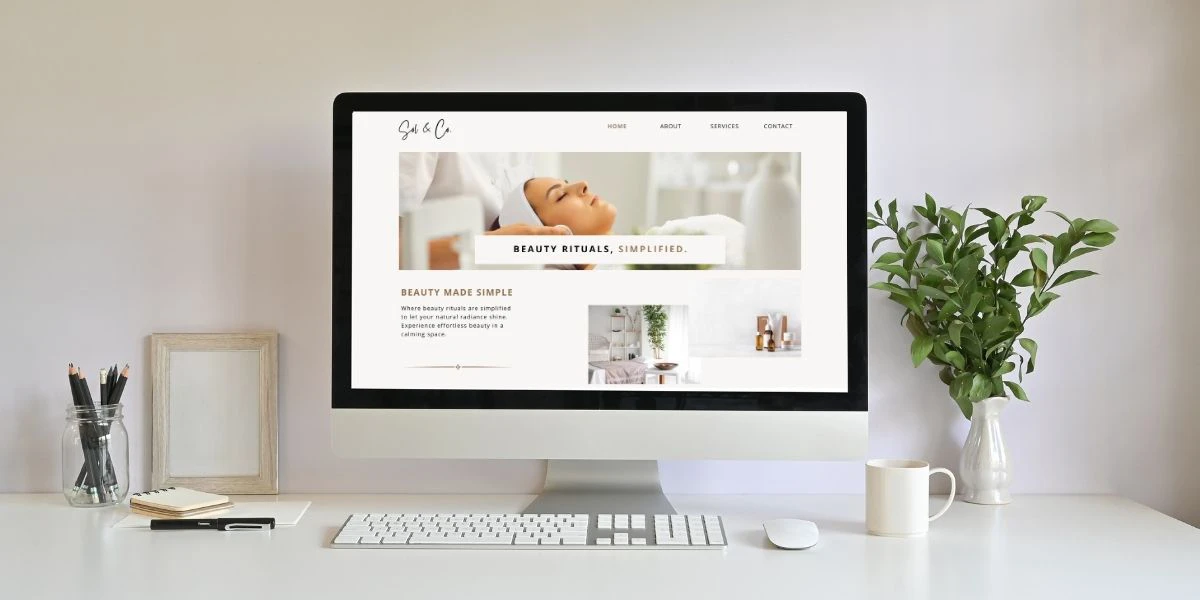 minimalist website design trends for beauty salons